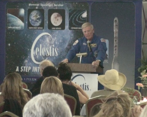 Astronaut Jonathan McBride at New Frontier Memorial Service