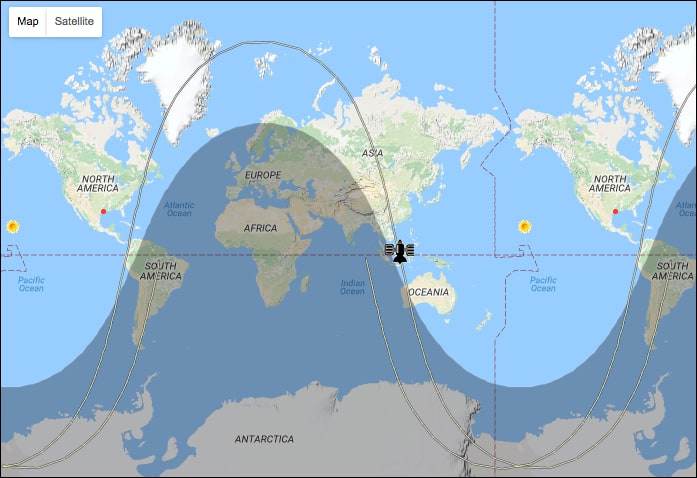 Tracking a Celestis satellite in Earth Orbit