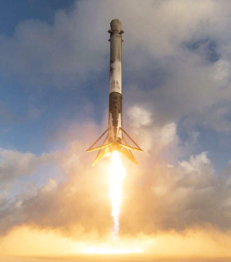 SpaceX booster landing