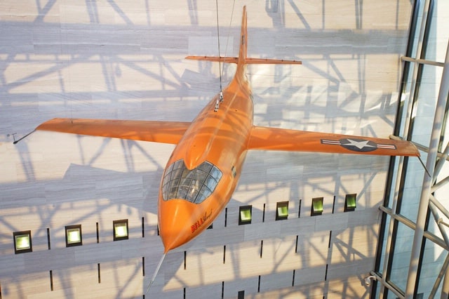 The Bell X-1 on display in the National Air and Space Museum, Smithsonian Institution