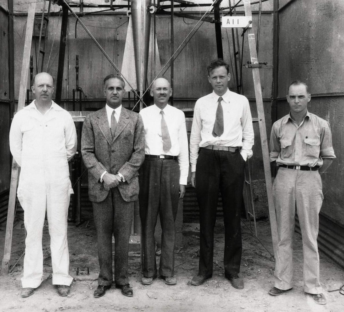 Robert Goddard, Charles Lindbergh and others in New Mexico