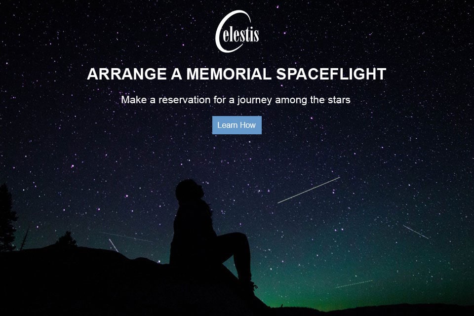 Learn how to reserve a memorial spaceflight for yourself or a loved one