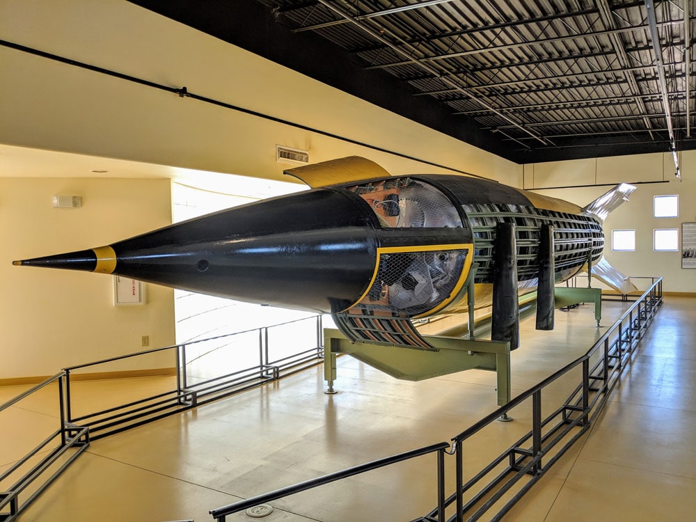 V-2 Rocket on display at the White Sands Missile Range Museum