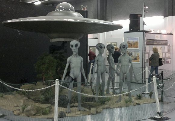 Exhibit in the International UFO Museum And Research Center